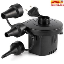  Elektrische Luftpumpe FÜR luftmatratze & Aufblasbare Pools 2 in 1 Gebläsepumpe
