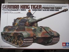 Tamiya 35164, "KING TIGER mit zusätzlichen Resinteilen", Bausatz 1:35, gebraucht