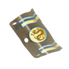 1x Lego Plastik Fahne 3x6 schwarz blau Drachen Flagge Banner Ninja 3053 3050 x73