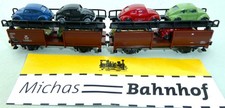 Autotransporter DB mit 8 VW Käfer beladen Fleischmann N 1:160 #4 Lj3 å