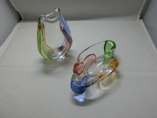 1 kleine Glas Vase + 1 kleine