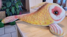 riesiger antiker Steiff Fisch Flossy 1950/60er Jahre