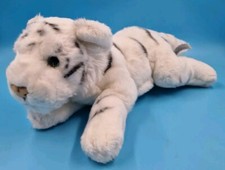 Russ Berrie Weißer Tiger Yomiko Classics White Tiger Liegend 37 cm Weiß Plüsch