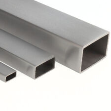 V2A Edelstahl Rechteckrohr 4-Kant Vierkantrohr geschliffen K240 roh bis 2m Länge