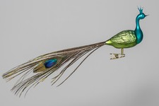 Pfau christbaumschmuck glas - pfau,