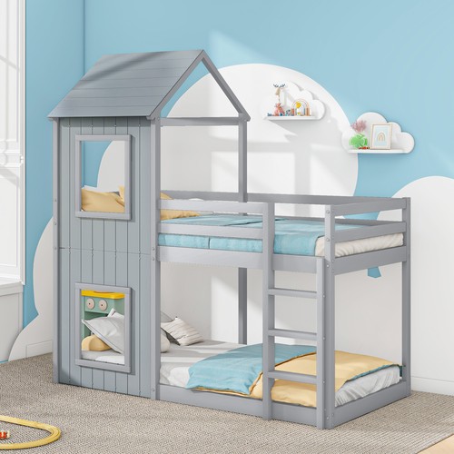 Kinderbett hausbett 90x200cm - kinderbett,