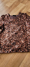 Pailletten Shirt Damen Größe