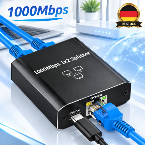 Lan splitter auf gigabit - lan, 1