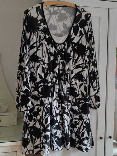 Tunika bluse - tunika,, (schwarz/weiss)