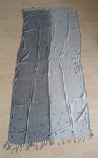 Tuch Grau Beige Mit