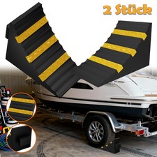 2 Stück Unterlegkeile Auto Anhänger Bremskeil Radkeil Hemmschuhe Wheel Chocks