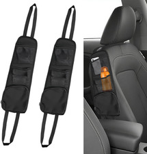 Auto Organizer Rücksitz 2 Stück Aufbewahrungstasche Faltbar Netztaschen Schwarz