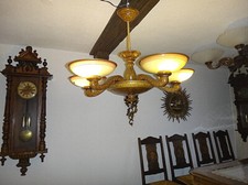 Holzkronleuchter, Jugendstil