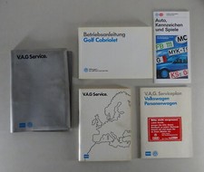 Bordmappe + Betriebsanleitung VW Golf 1 / I Cabrio 1. Generation Stand 08/1989