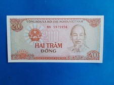 1 x 200 Dong Vietnam / guter Zustand / Geldschein Banknote von 1987 *'°