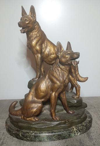 Art deco bronze skulptur - art,