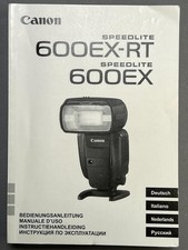 CANON SPEEDLITE 600 EX-RT  Blitz Bedienungsanleitung / Deutsch, NL, IT, RU