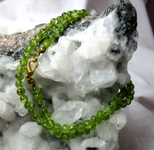 Peridot kugel kette - peridot, kugel-kette