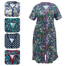 Damen Hausmantel Hauskleid