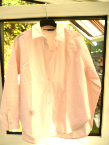 Bluse damen langarm rosa l - bluse, gr.