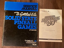 Gottlieb Service Manual 2nd Edition + Star Series 80 Anleitung / Flipper Pinball