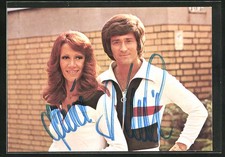 Ansichtskarte Musikerduo Nina