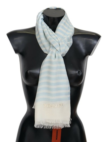 Missoni schal blau weiß - blau,