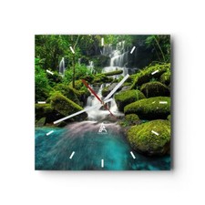 Modern Wanduhr 30x30cm Quadrat