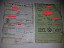 Fahrzeugbrief KFZ Brief 1975