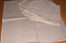 9 Alte Damast Servietten