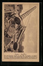 Treptow, Ansichtskarte, Großes Fernrohr i. d. Sternwarte 