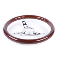 380mm 6 Loch Lenkrad f??r Oldtimer Universal Professional Mahagoni Holzlenkrad