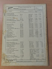 Original Güldner ABN Ersatzteil PREISLISTE Traktor Prospekt tractor  K52