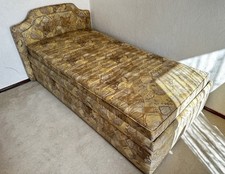 Bett mit Wendematratze, Bettkasten + Lattenrost  100 x 200 cm Gästebett