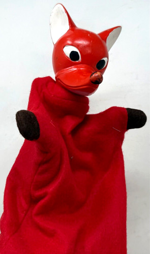 Handpuppe fuchs ddr gummikopf - fuchs,