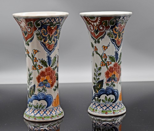 Vase vasenset makkum delft - 2x,