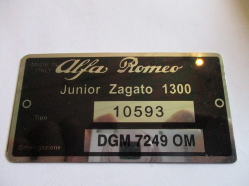 Typenschild alfa romeo schild - alfa,