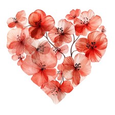 9x stickers flowers heart car