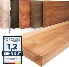 LAMO® Regal Massivholz Wandregal Holzregal Wandboard Naturprodukt Bücherregal