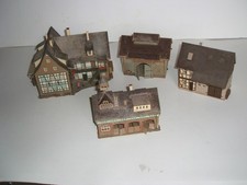 H0 Fachwerkhäuser Konvolut: Bauernhaus,Stallung,Scheune... - Vollmer