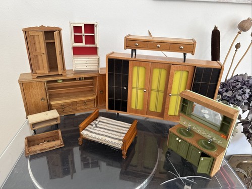Puppenhaus möbel set holz - möbel-set,