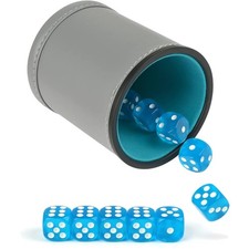 Würfelbecher  Grau Set mit 10