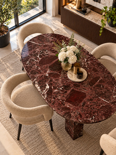 Elegante ovale rosso levanto - rosso,
