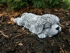 Steinfigur Hund Shih Tzu /