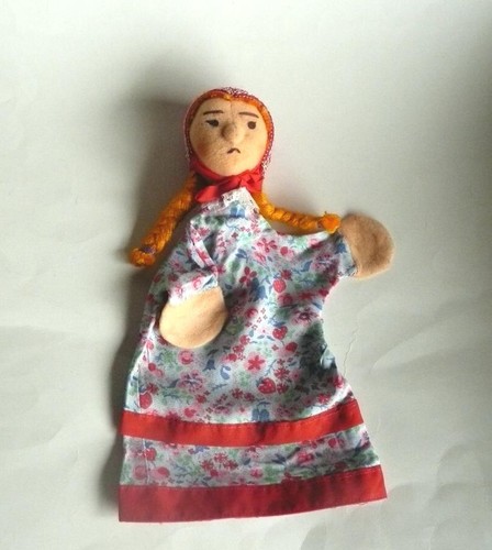 Alte handpuppe mädchen - ,