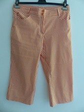 Golfino Damen Hose Gr.40 weiß/orange Top-Zustand