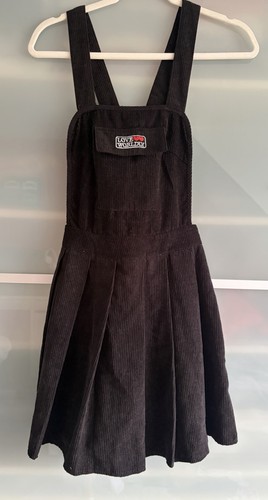 Latzkleid cord schwarz xs - cord,