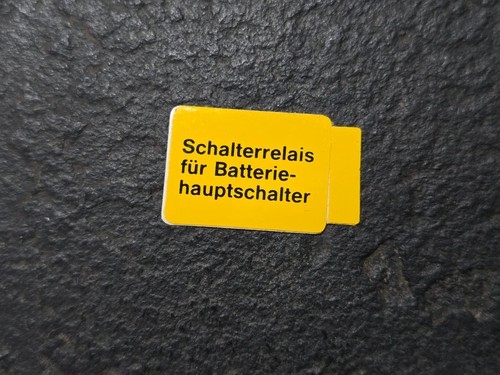 Alter aufkleber schalterrelais - alter,
