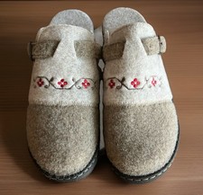 Warme CASA Mia Filz Textil Damen Hausschuhe Pantoffeln Slipper Pantolette EUR 41