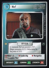 Star Trek First Contact CCG Worf 1997 Sehr gut 